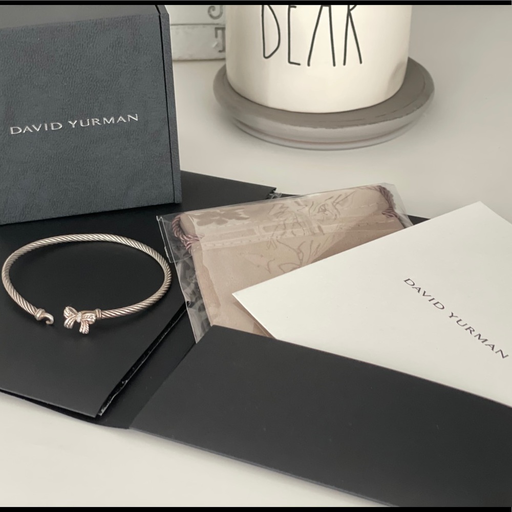 David Yurman bow clasp bracelet with diamonds